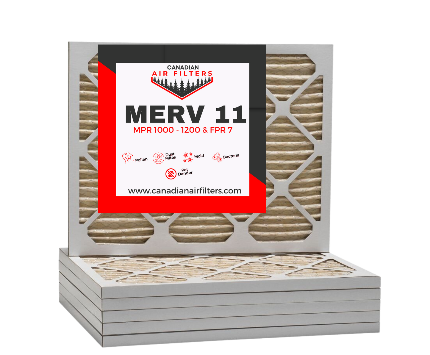 11.88 x 16.88 x 1 MERV 11 Pleated Air Filter (12 pack)