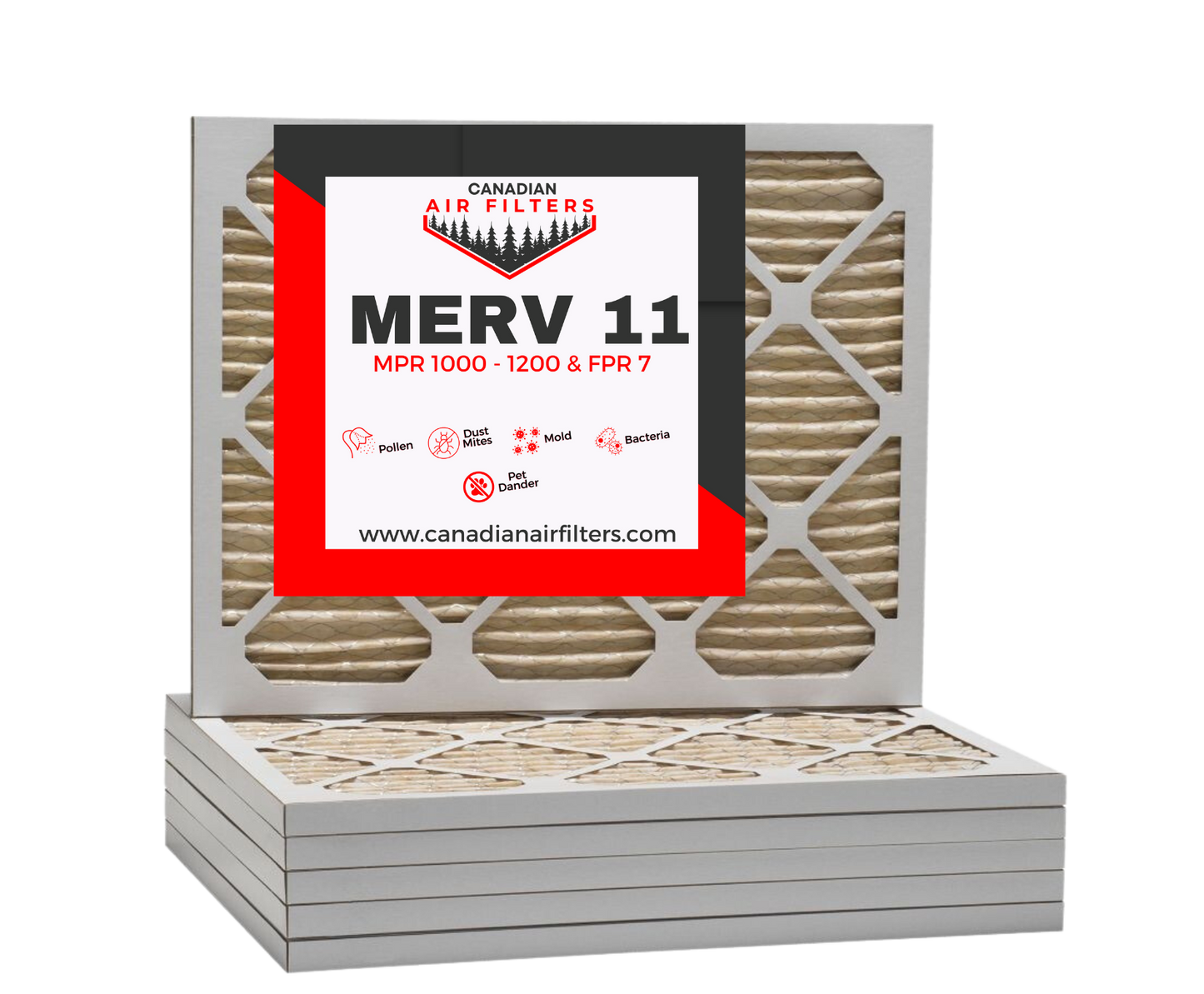 20 x 22 x 2 MERV 11 Pleated Air Filter (6 pack)