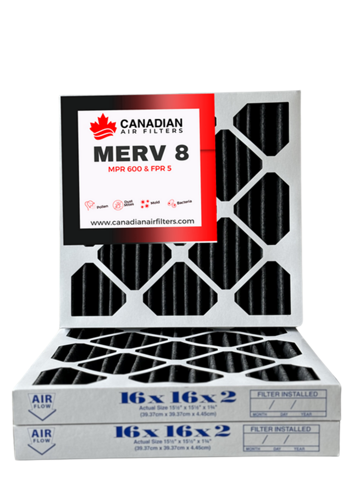 10x9.25x1.75" Carbon Pleated Merv 8 (6 pack)