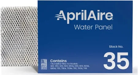 Humidifier Pad - Aprilaire 35 Water Panel Humidifier Filter Replacement for Aprilaire Whole House Humidifier Models 350, 360, 560, 560A, 568, 600, 600A, 600M, 700, 700A, 700M, 760, 760A, 768 (Pack of 1)