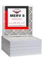 10 x 10 x 1 MERV 8 Pleated Air Filter (12 pack)