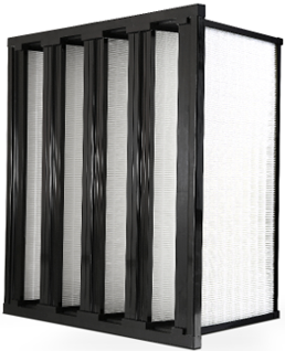 12 x 24 x 12 - 4V Cell Filter Single Header Style - MERV 15