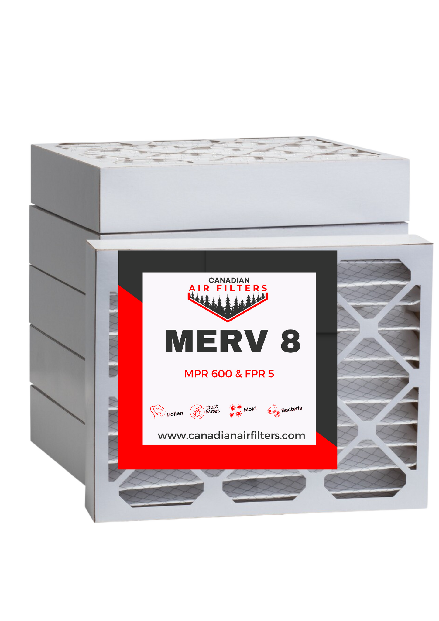 24 x 25 x 4 MERV 8 Pleated Air Filter (06 pack)