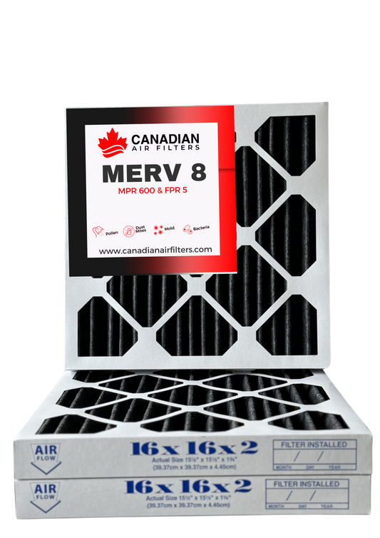 20 x 24 x 2 - Carbon Pleated Merv 8 (06 Pack)