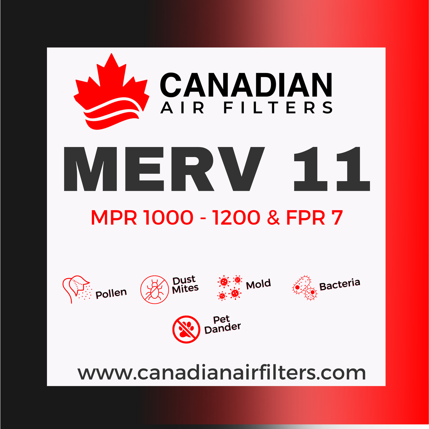 20X25X5 MERV 11 Aftermarket Replacement Filter AIRBEAR (04 pack)