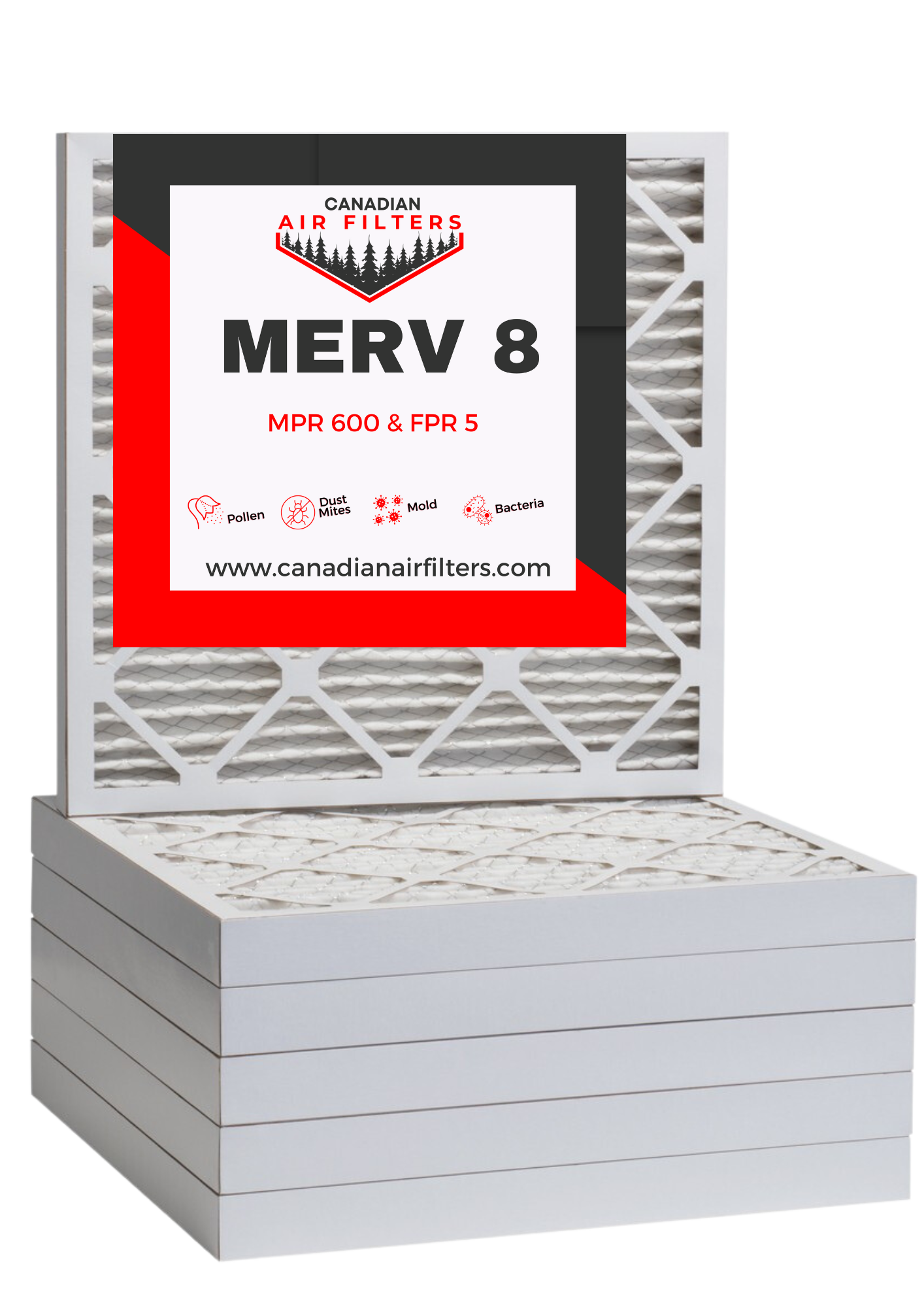 18 x 22 x 1 MERV 8 Pleated Air Filter (06 pack)