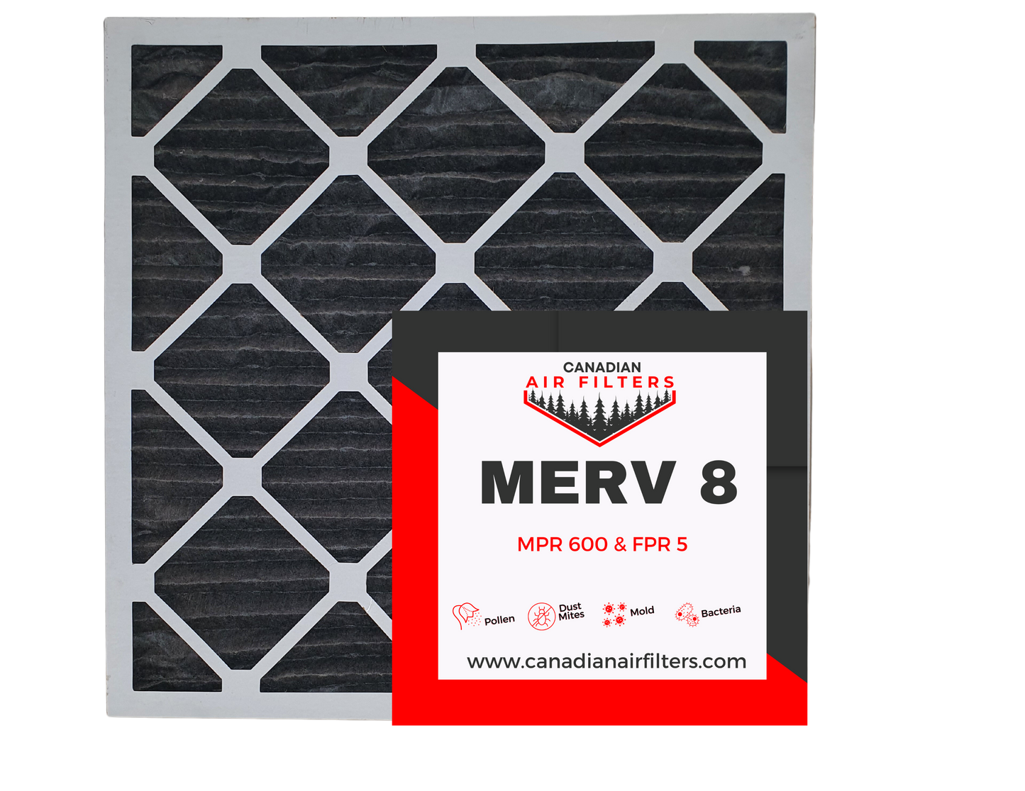 10 x 20 x 1 - Carbon Pleated Merv 8 (06 Pack)