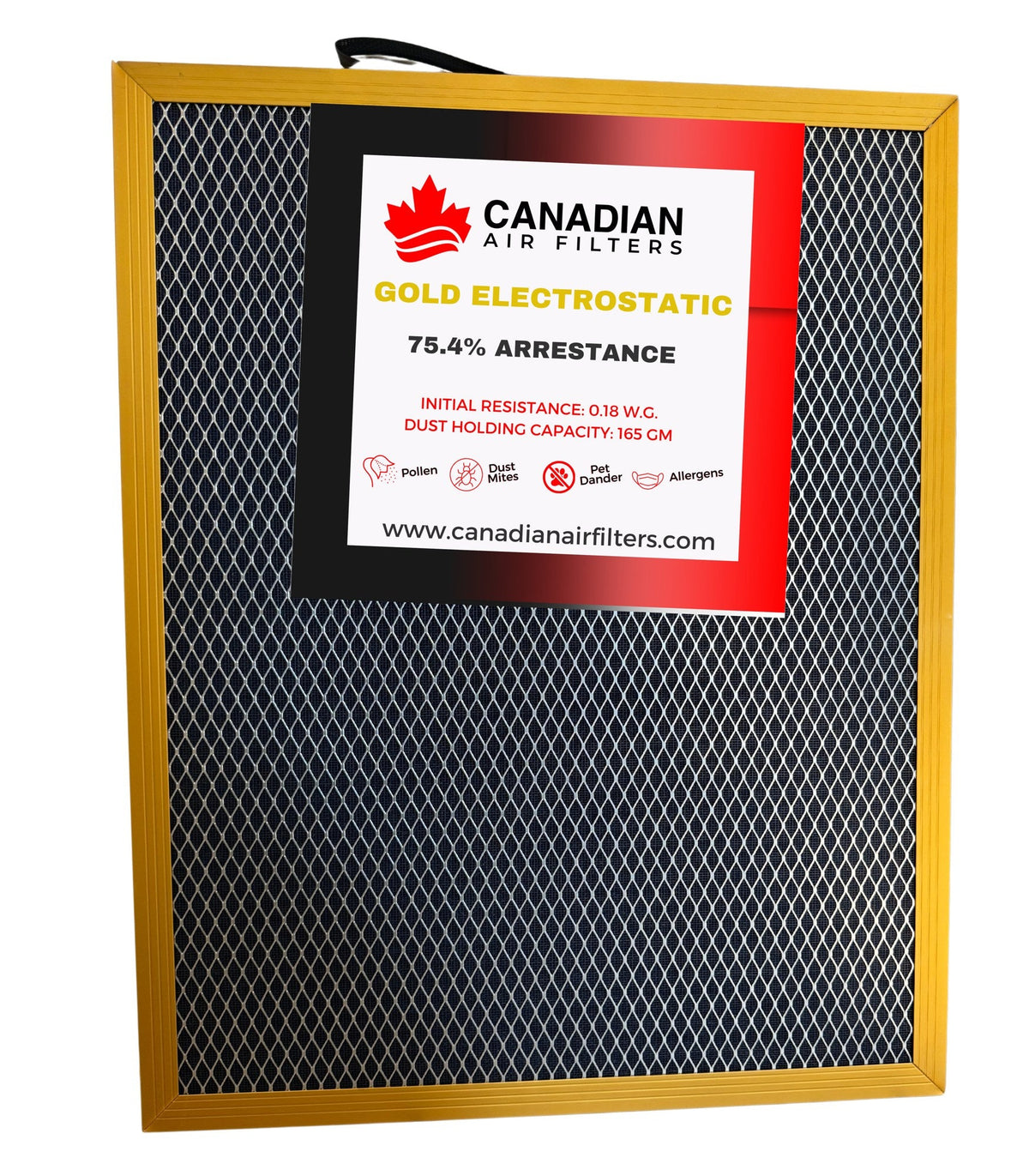 Gold Electrostatic Washable Air Filter – Canadian Air Filters
